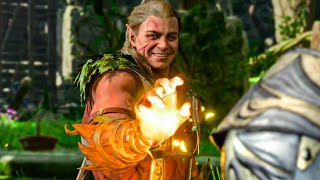 Yes... they actually made an animation for Halsin