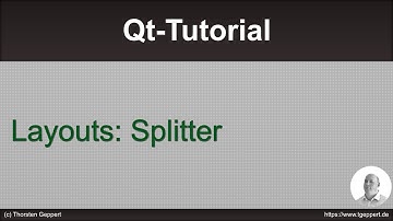 Qt Tutorial: 022 Splitter