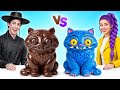 الغذاء الحقيقي مقابل الغذاء الشوكولاته التحدي مع صي ادات الشياطين كيبوب Multi DO Challenge 