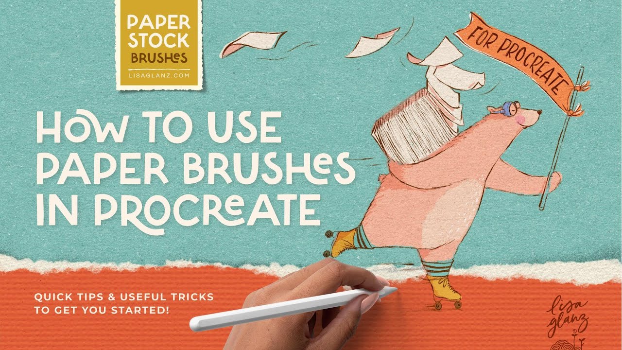 How to Use Seamless Paper Texture Brushes in Procreate - YouTube