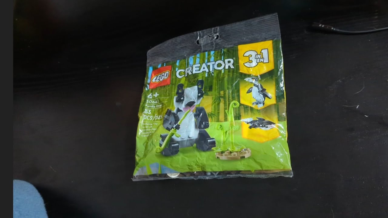 Panda Bear Lego build Asmr, no talking, set 30641  satisfying and cute