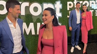 Djokovic's Reaction When Katy Perry Suddenly Came to Meet Him on His TV Show - Indian Wells 2024