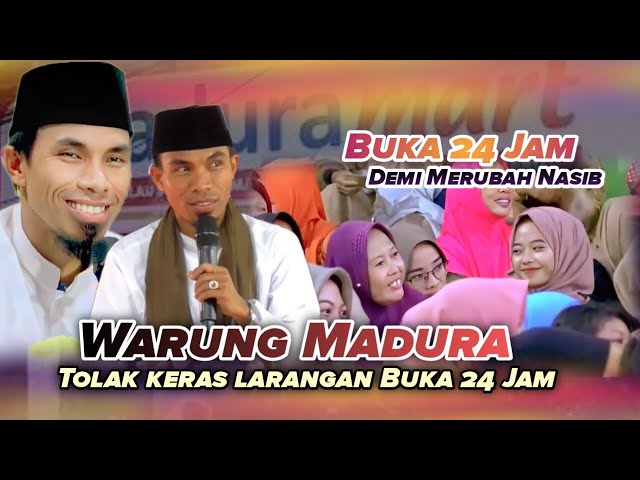 Warung Madura Di larang Buka 24 jam || KH.KHOLIL YASIN Memberi Arahan Yang Tepat class=