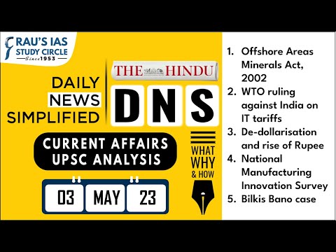 The Hindu Analysis | 03 May, 2023 | Daily Current Affairs | UPSC CSE 2023 | DNS