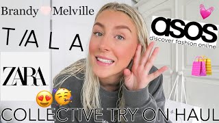 COLLECTIVE TRY ON HAUL | Zara, ASOS, TALA &amp; more!