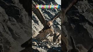 The Ultimate Predator? Eagle vs. Leopard on a Cliffside! 🦅🐆