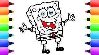SPONGEBOB! Disegna e Colora Spongebob Guarda Come Fare per Bambini SPONGEBOB! Disegna e Colora Spongebob Guarda Come Fare per Bambini