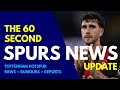 THE 60 SECOND SPURS NEWS UPDATE: Crouch on Senesi and Robertson, Udogie ans David, Arsenal Digs