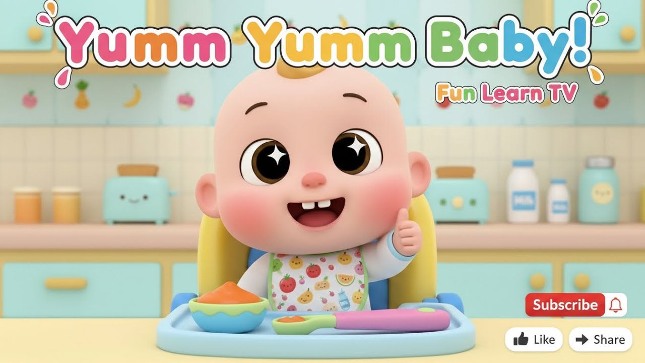 🎵 Yum Yum Baby – Baby Song 🍼|| Best kids nursey rhymes