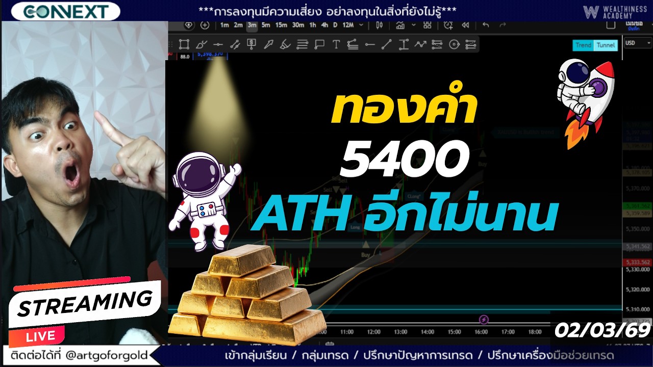 Live Trade อัพเดทตลาดทองคำ (02/03/69) #เทรดทอง #เทรดทองคำforex #xauusd