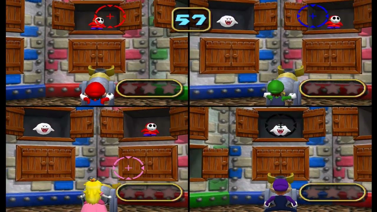 Mario Party 4 4 Player MiniGame Long Claw of the Law vs Hard CPU 4K
