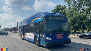 60 FPS 2026: MTA: Riding On-Board 2017 New Flyer XN40 Xcelsior CNG #712 On The Bx27 to Ferry Term