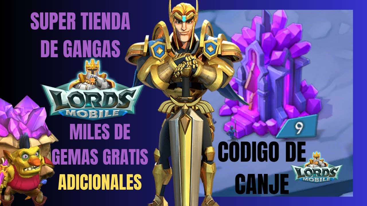 Lords Mobile 908 Diamantes - Código Digital - PentaKill Store