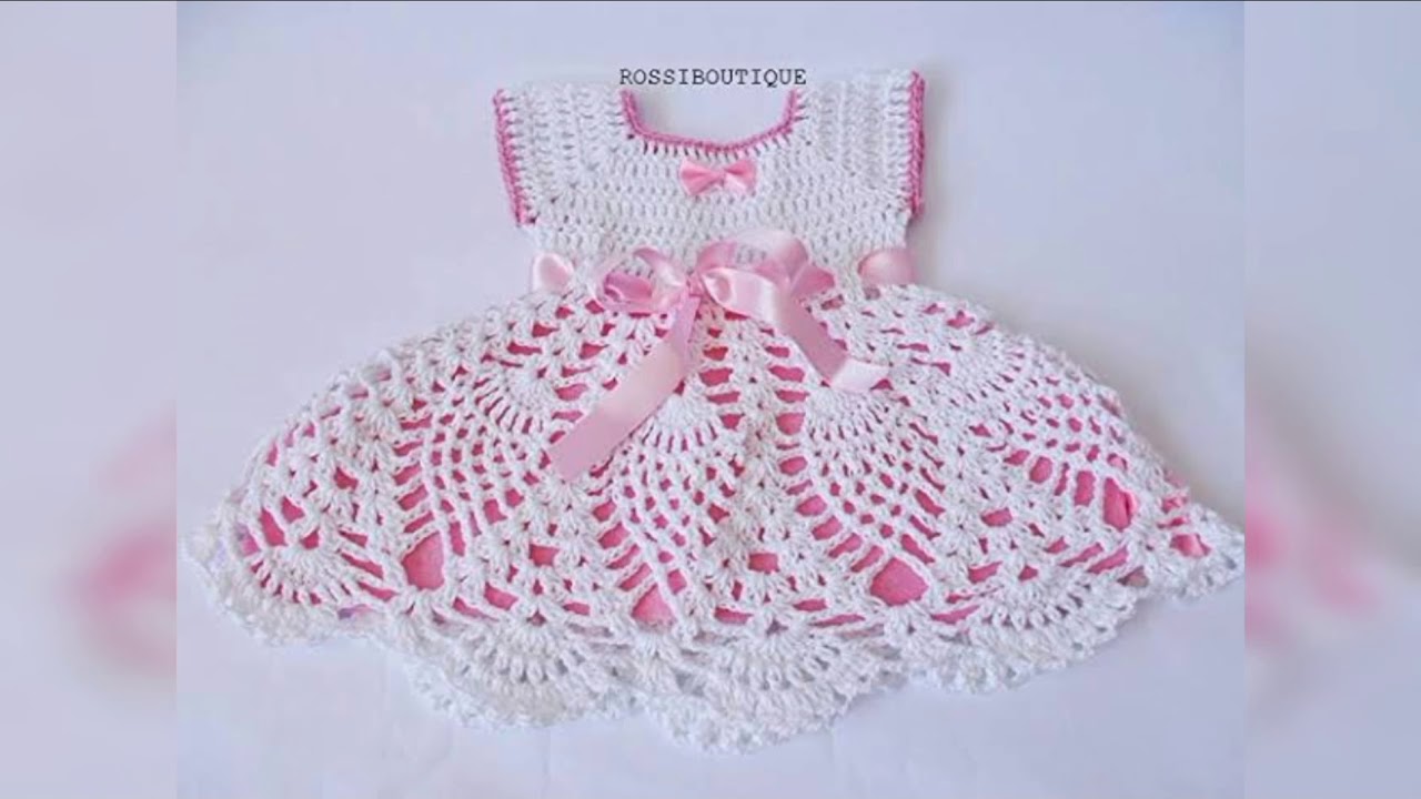 Baby Girls Crochet Dress 2019, Baby Crochet Dress YouTube