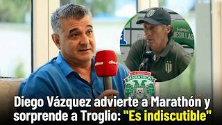 Diego Vázquez advierte a Marathón y sorprende a Troglio: Es indiscutible