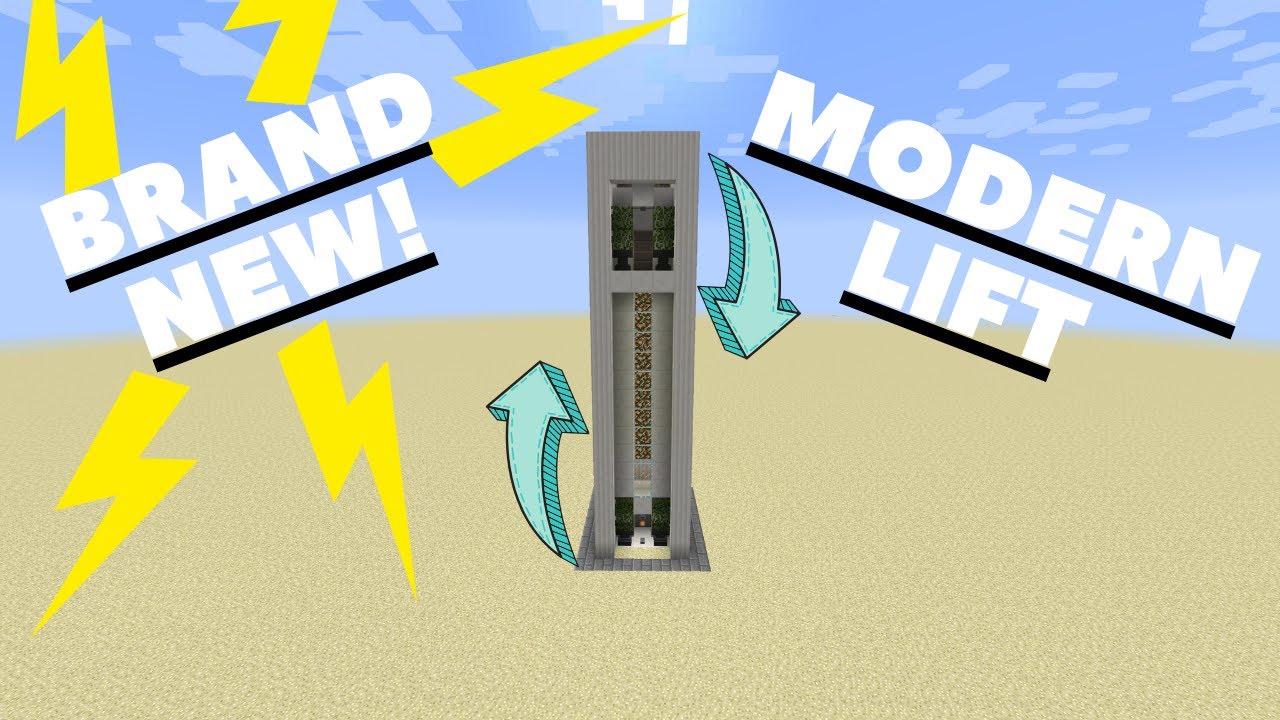 Minecraft How to Build the Best Modern Lift (Survival Friendly