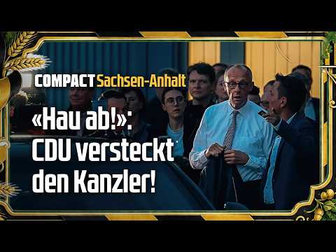"Get out!": CDU hides the Chancellor!
