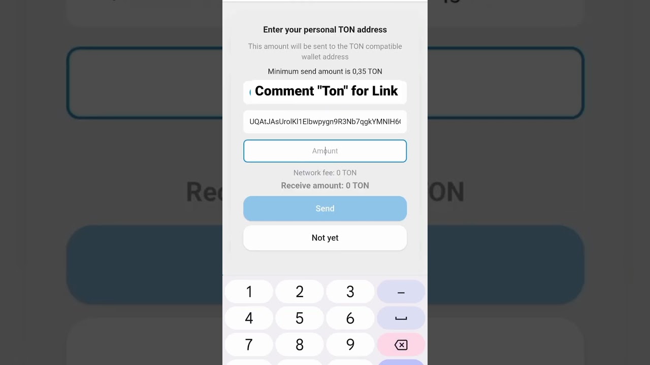 How to get free Ton mining from telegram bot ton withdrawal process 