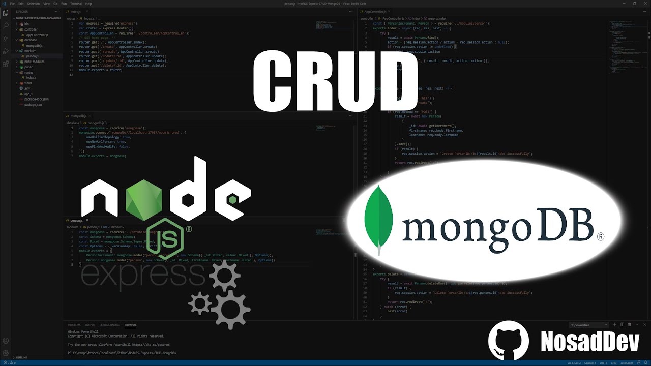 NodeJS Express CRUD MongoDB - YouTube