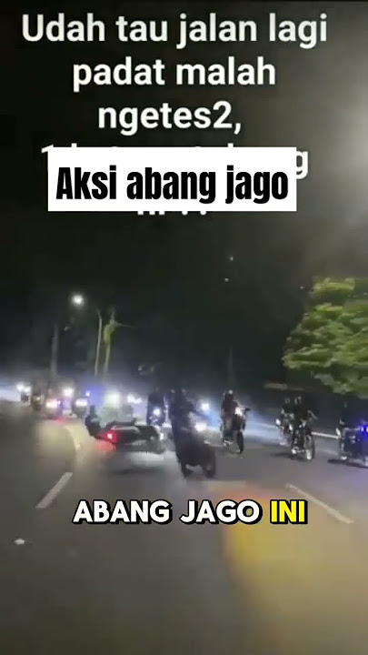 Satu kata buat abang jago ini
