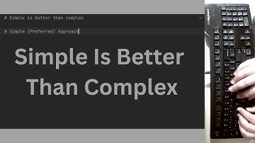 Simple Is Better Than Complex | Coding ASMR | The Zen Of Python