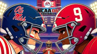 NCAA Football 06 | Ole Miss vs #3 Alabama | Week 4 SEC Showdown