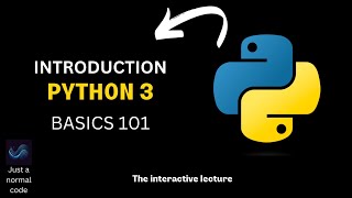 Introduction to coding - Python basics and introduction (Part 1)