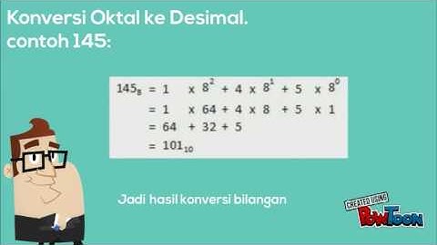video Konversi bilangan biner-desimal-oktal-hexa