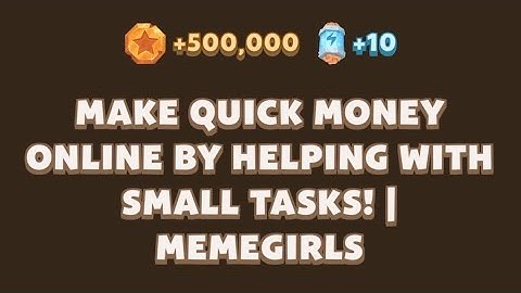 MAKE QUICK MONEYONLINE BY HELPING WITH SMALL TASKS: |MEMEGIRLS | Memefi video code | #memefi #code