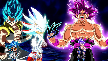 Gogeta V3.5 OP (all form) & Shadic V2 OP (all form) VS Goku 1000 Yr Old OP (all form) in Mugen