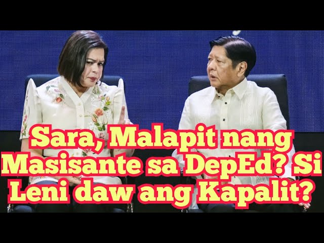 Leni's Camp, Binanatan na rin si Sara; Kinumpirma Malapit nang Tanggalin ni PBBM si Sara sa DepEd! class=