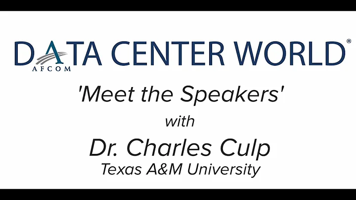 Dr. Charlie Culp speaking at Data Center World