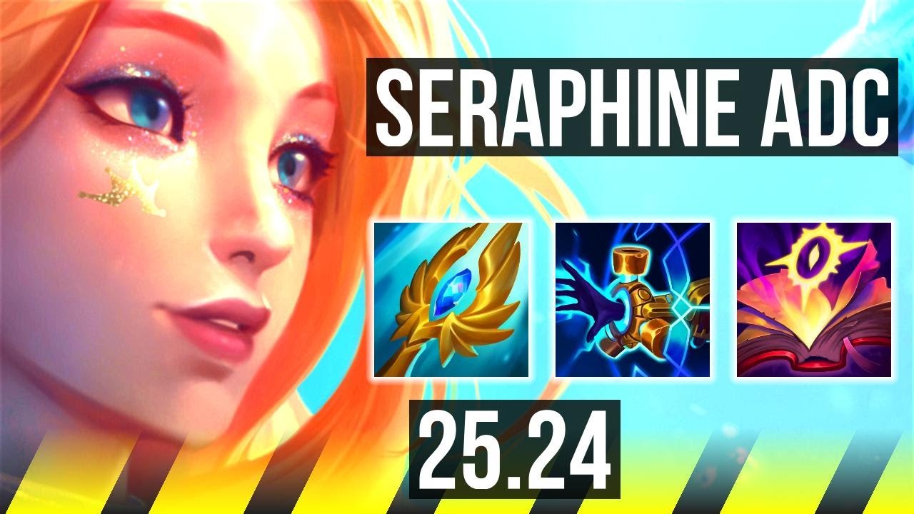 SERAPHINE & Senna vs LUX & Sona (ADC) | 28K damage | NA Master | 25.24