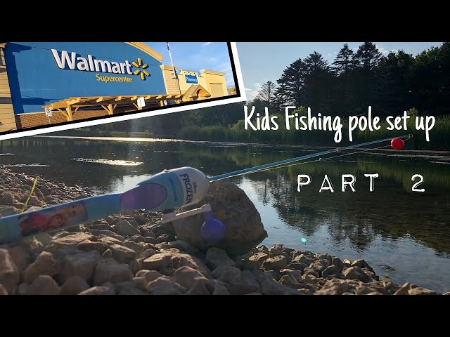 (Walmart) Disney Frozen KIDS/YOUTH FISHING POLE Set-Up (pt.2) 