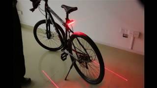 Smart Wireless Bike Safety Rear Light Meilan X5 Brake version Taillight Laser Turn Signal Lamp