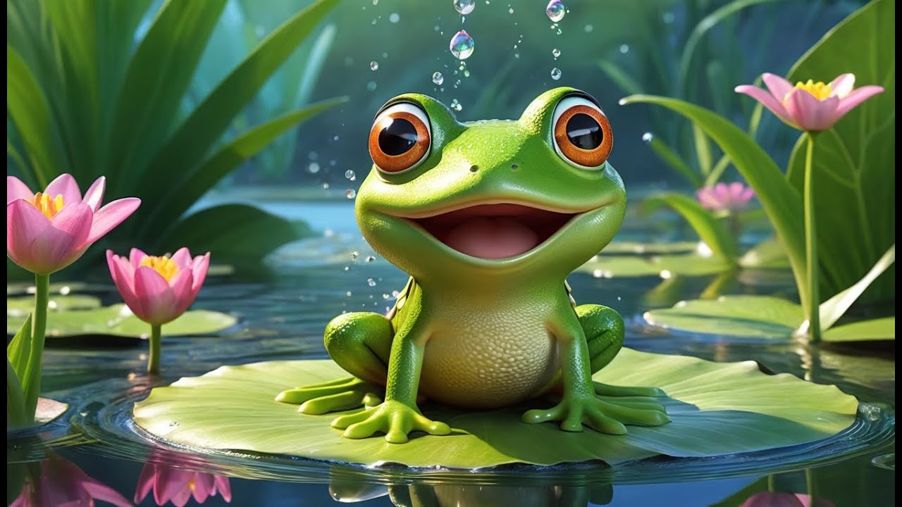 Five Little Frogs’ Splash Party — Jump Around! | Fun Frog Song for Kids | Playful Nursery Rhyme