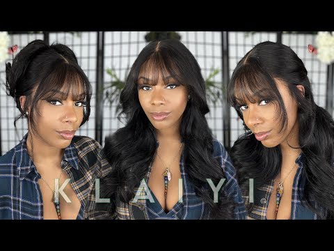 MY NEW FAVE: PRE EVERYTHING WIG!! FLUFFY LOOSE WAVE BEGINNER FRIENDLY INSTALL | NO GLUE | Klaiyi