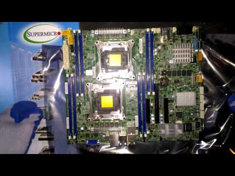 Supermicro X10DRL-CT C612 LGA2011 Motherboard Unboxing