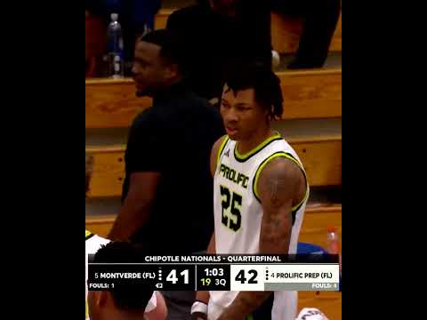 This Nasir Anderson alley-oop poster to Davion Adkins was NASTY 😮‍💨 Prolific Prep on a run 👀