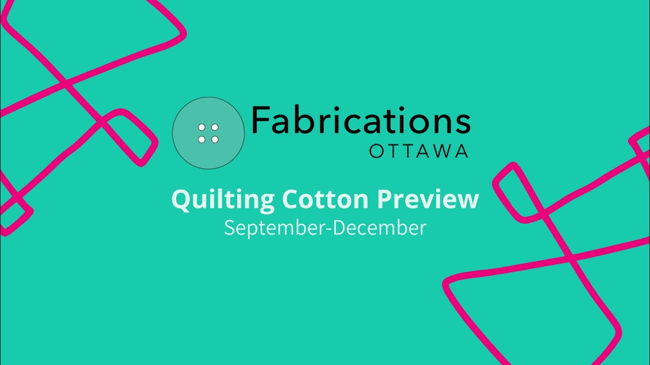 Quilting Cotton Preview September December YouTube