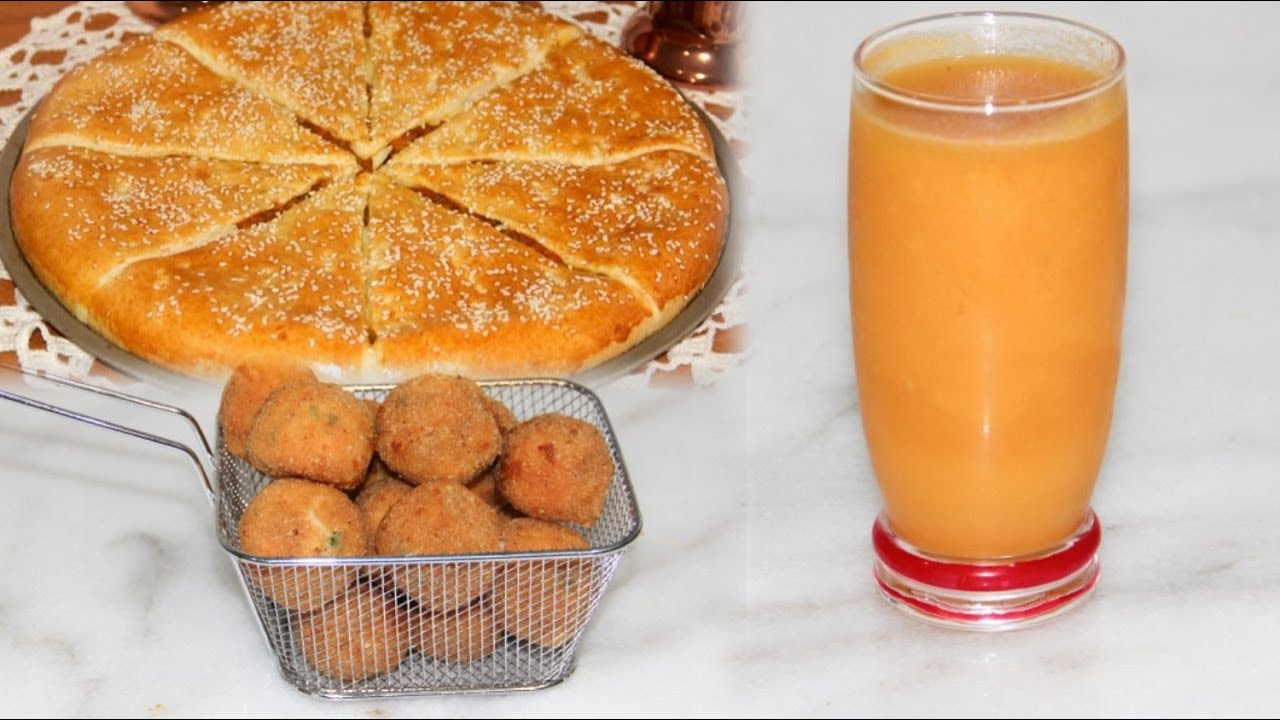 فطور سابع رمضان شهيوات على قد جيب والبنة حاضرة فطيرة كبيرة عمري وطيبي كروكيت الدجاج المقرمشة والعصير