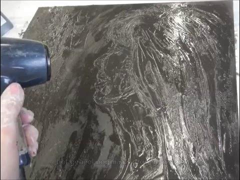 bevestigen klasse Vakman DIY Workshop: het maken van een schilderij in relief (mixed media) - YouTube