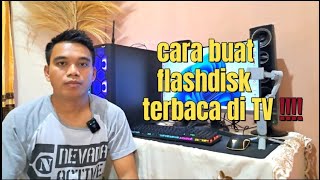 FLASHDISK TIDAK TERBACA DI TV  INI SOLUSINYA flashdisk tv tutorial