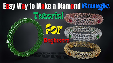 Easy Way to Make a Diamond Bangle | Tutorial for Beginners | CAD Design Tutorials | 3DM Design World