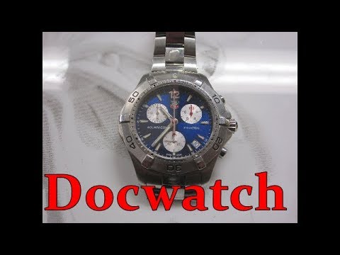 Changement d'une pile sur une TAG Heuer Ref CAF1112 Homme - YouTube