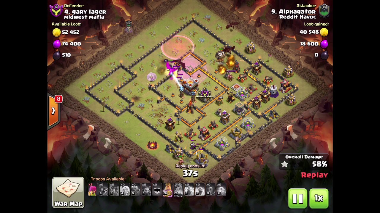 Clash of Clans WAR Highlights Reddit Havoc Vs. Midwest Mafia