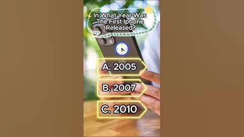 In what year was the first iPhone released #quiz #shorts #wouldyourather