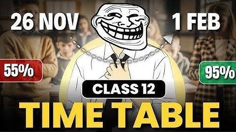 26 November से ऐसे पढ़ो Class 12 🔥 | Toppers Timetable for class 12 | study tips | toppers timetable