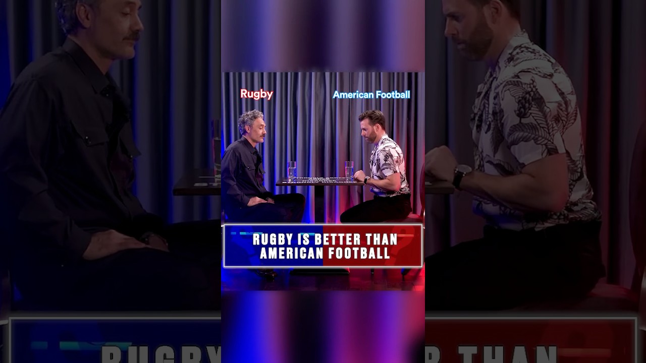 Rugby and American Football 🏉 🏈 #rugby #ladbible #taikawaititi #chrisevans