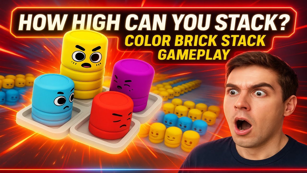 Color Brick Stack Color Brick Stack Puzzle Gameplay Walkthrough 2025 - YouTube